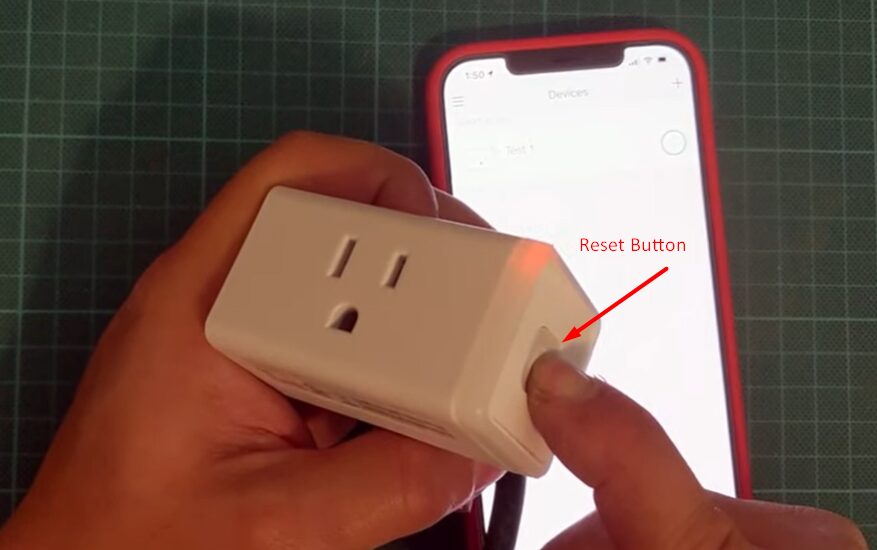 kasa smart plug reset button